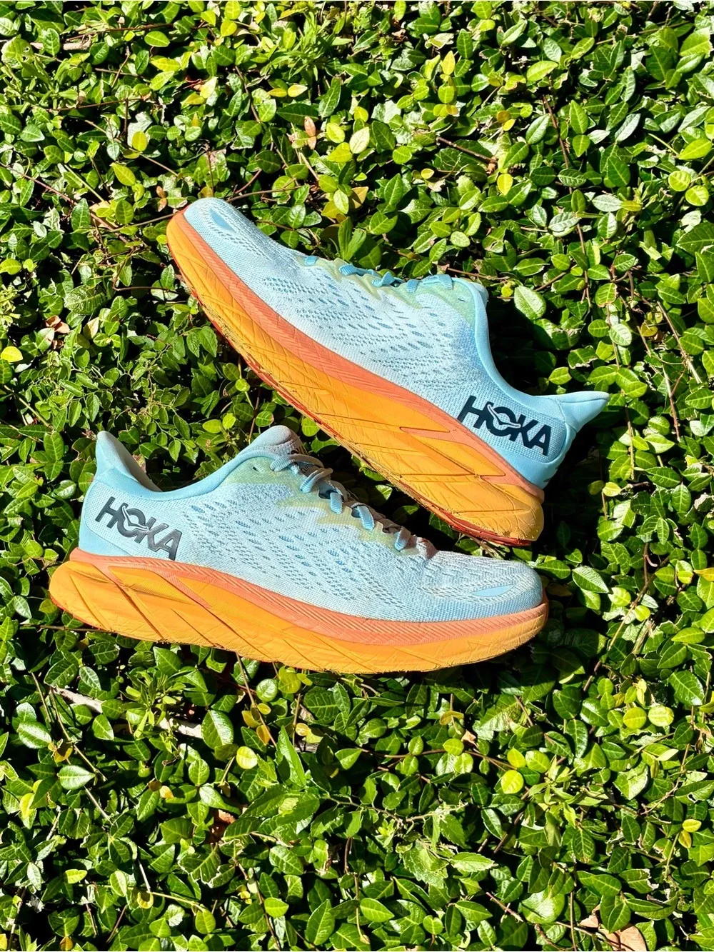 HOKA One One Clifton 8 Summer Song Ice Flow Sneakers Size 8